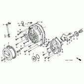 Схема узла: Правая крышка картера для Honda CBR900RR CBR919RR Fireblade