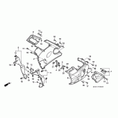 Схема вузла: Нижній обтічник для Honda CBR600 CBR600F