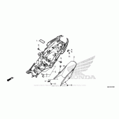 Схема вузла: Заднє крило для Honda CBR650F