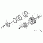 Схема вузла: Зчеплення (CBR600F) для Honda CBR600 CBR600F