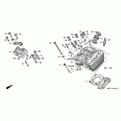 Схема вузла: Головка циліндра (FRONT) для Honda VT600 Shadow VLX
