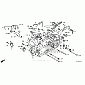 Схема вузла: Рама для Honda VT750 Shadow Aero