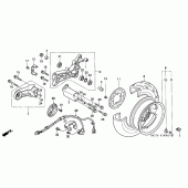 Схема узла: Заднее колесо для Honda FJS600 Silver Wing