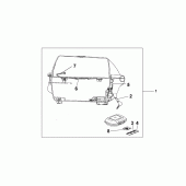Схема вузла: Top-box 45l для Honda CBF500