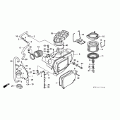 Схема узла: Воздушный фильтр для Honda NX650 Dominator