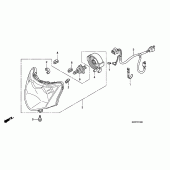 Схема вузла: Фара для Honda CBF125