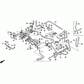 Схема узла: Tubing (2) для Honda GL1500 Gold Wing Aspencade