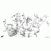 Схема вузла: Вихлопна система для Honda VFR1200 Crosstourer