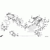 Схема вузла: Engine Guard для Honda GL1800 Gold Wing F6B Bagger