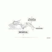 Схема вузла: Mark (1) для Honda VT1300 Stateline