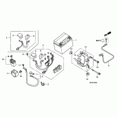Схема вузла: Акумулятор для Honda CBF1000