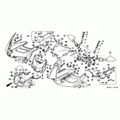 Схема вузла: Cowling comp для Honda VTR1000 Firestorm