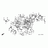 Схема вузла: Рама для Honda NT650 Deauville