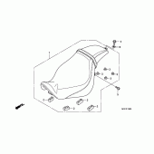 Схема вузла: Сидіння для Honda VT750 Shadow Spirit