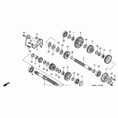 Схема узла: Трансмиссия для Honda VT600 Shadow VLX Deluxe