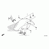 Схема узла: Переднее крыло для Honda ST1300 Pan-European