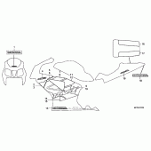 Схема вузла: Mark + stripe для Honda RVT1000R RVT RC51