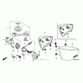 Схема вузла: Side cover (2) для Honda VTX1800