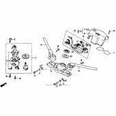 Схема узла: Руль для Honda VTR250 VTR