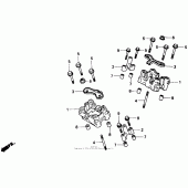 Схема вузла: Camshaft holder для Honda NT650 Hawk GT