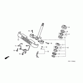 Схема вузла: Рульова траверса для Honda CMX250 Rebel