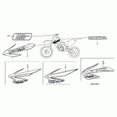 Схема вузла: Marks (06-) для Honda CRF450 CRF450R