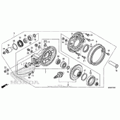 Схема вузла: Final driven gear для Honda CTX1300