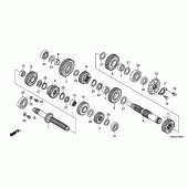 Схема вузла: Трансмісія для Honda CRF150 CRF150RB