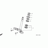 Схема узла: Рулевая траверса для Honda CB600F Hornet