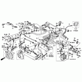 Схема узла: Передний тормозной шланг (st1300a) для Honda ST1300 Pan-European