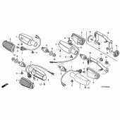 Схема вузла: Поворотники для Honda CBF250