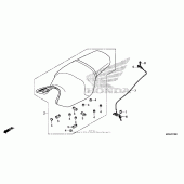 Схема узла: Сиденье для Honda CTX1300