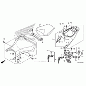 Схема вузла: Сидіння (1) для Honda CBR1000 CBR1000RR Fireblade
