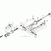 Схема узла: Задний рычаг (Маятник) для Honda GL1500 Gold Wing Aspencade