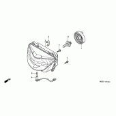 Схема вузла: Фара (CB600F22) для Honda CB600F Hornet S