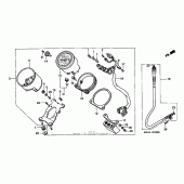 Схема вузла: Спідометр для Honda VT1100 Shadow Spirit