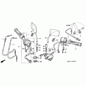 Схема вузла: Пульт управління рульовой для Honda CB1300 Super Four