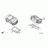 Схема вузла: Циліндр для Honda VT750 Black Widow