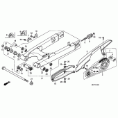 Схема вузла: Задній важіль (Маятник) для Honda XL1000V Varadero