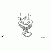 Схема вузла: Циліндр для Honda XR600
