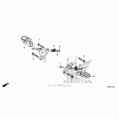 Схема вузла: Підніжки для Honda CRF230 CRF230F