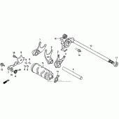 Схема вузла: Копірний вал і Вилки і Вал перемикання для Honda CMX250 Rebel