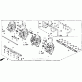 Схема узла: Карбюратор в сборе для Honda CB750 Nighthawk