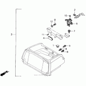 Схема вузла: Trunk opener set 90 для Honda GL1500 Gold Wing