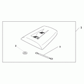 Схема вузла: Заглушка сидіння (* nhb01 *) для Honda CBR1000 CBR1000RR Fireblade