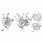 Схема узла: Картер двигателя для Honda VT750 Shadow Spirit