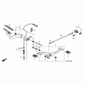 Схема вузла: Педаль (Лапка) для Honda VTX1300