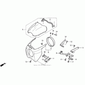 Схема узла: Bikini cowl для Honda VF750 Magna Deluxe