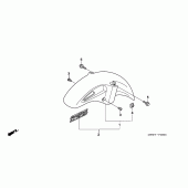 Схема узла: Переднее крыло для Honda NT700 Deauville