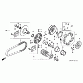 Схема вузла: Driven face для Honda FSC600 Silver Wing